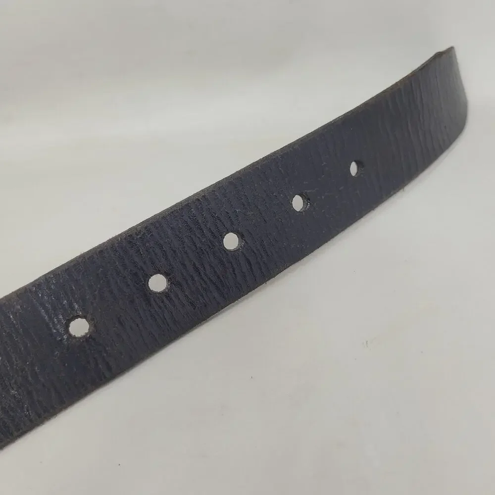 Gap Belt Mens‎ 36 Black Leather Contrast Stitch Utility Industrial Rugged Casual